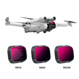 Accessori 3pcs /set ND Filtri ND16+ND64+ND256 Filtro per Accessori DJI Mini 3 Pro Drone