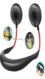 Portable Neck Sports Fans Hands Lazy USB ricarica ricaricabile a doppia aria Colletto indossabile Collabo 3 Level Flow Appeding Party F1278900