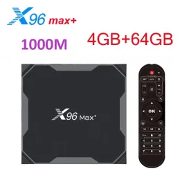 Kutu Rusya X96 Max Plus Android 9.0 Akıllı TV Kutusu 4GB 64GB 32GB Amlogic S905X3 8K WiFi X96max+ 1000m Set Üst Kutu 2GB 16GB vs x96q