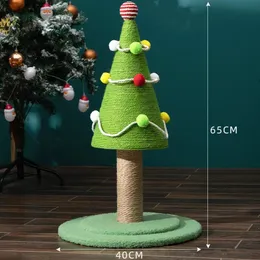 Albero di Natale gatto gatto gatto graffiare il letto di tavola da arrampicata cornice giocattoli di scalata per gatti artigli di design della casa