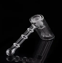 Glass Hammer Bubblers 6 Arm Perc Glass Percolator Bubbler Water Pipe Glass Smoking Pipes Showerhead Perc Two Functions Shippi296R3816460