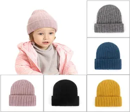 Baby Knit Crochet Beanie Hat Winter Caps Aquentes Captos de Algodão ao ar livre Cabeça infantil2944197