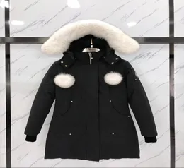 women Winter Down Parka Jassen Chaquetas Outerwear Big Fur Fourrure Manteau Canada Down Jacket Expedition Coat Doudoune Mooses knu4041221