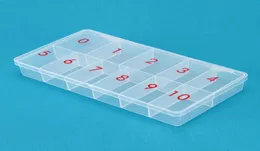 2510pcs STORAGE PLASTIC EMPTY BOX with Number 010 CASE FOR NAIL ART SALON TOOL 540 PCS FALSE TIPS2405364