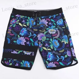 Mäns shorts helt nya boardshorts mens tävling strand shorts snabbtorkade badstammar stretch surf byxor vattentäta Bermuda e864 T240408