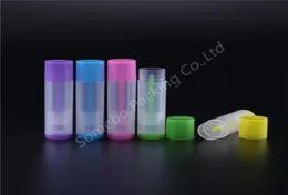 100pcs 5G Lip Balm Balm Rurki Pusta plastikowa balsam do szminki pojemniki na szminki pojemniki na szminki do rękodzieła DIY 5 Color2820016