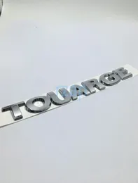 3D Silver Touareg -Schriftzog Hell Chrom ABS Heck -Abzeichen Emblem Aufkleber für VW 5899171