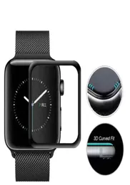 3D Full Glue Comple Covered Glass 9H Cover 9h for Apple Watch Series1 2 3 4 5 Film Screen Protector for IWatch Glas9425105