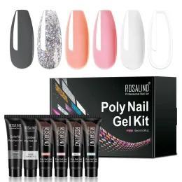 Blade Rosalind Poly Nail Gel Polish Kit Set Nail Extension Builder Nail Gel Vannishes UV LED Manicure Base Top 용 Poly Set