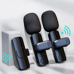 Microfoni wireless lavalier microfono audio video registrazione mini micro per iPad iOS iOS Typec Telefono Android TEPHE LIVE Gaming microfono