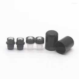 Lagringsflaskor 100 st rullkåpslock för Doterra Yang Living 18mm /410 ​​Glass Parfymrulle på kan passa 5 ml 15 ml till 100 ml