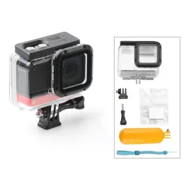 Caixa de mergulho de câmeras para Insta360 One Rs 4k 60m Delegro à prova d'água Câmera de câmera Tampa de caixa de proteção para Lens para acessórios Insta 360 4K
