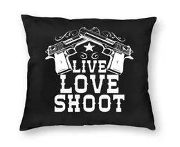 Poduszka poduszka luksusowy na żywo na żywo Dekoracja obudowy Niestandardowy USA Pistol Pistol Pistol Cover 40x40cm PillowCover dla L72960701