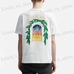 T-shirty męskie Nowa fioletowa marka Sunrise Letter Print T-shirt męskie i damskie strt biały i czarny koszulka wysoka strt krótka koszulka T240408