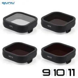 Kameror Qiuniu Cpl ND -filter för GoPro Hero 9 10 11 Black ND32 ND16 ND8 Filter Set Color Correction för Go Pro Camera Accessories