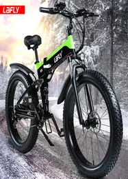 Electric Bicycle 1000W fettdäck Elektrisk cykel 48V Vuxen Ebike Mountain Cycling Bicycle 48V128AH LITIUM Batteri LaFly9107082