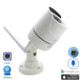 Kameror Bullet Camera WiFi Outdoor CCTV Security Video Surveillance Waterproof Wireless Infrared Home Audio IP Cameras Onvif Camhipro