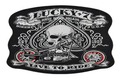 Ganze benutzerdefinierte 105 Zoll riesige Stickbiker -Patches für Jacke zurück MC Surport Punk Lucky 71094280