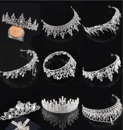 2020 Stok Rhinestone Crystal Düğün Partisi Prom Homecoming Trows Band Prenses Gelin Tiaras Saç Aksesuarları Moda7148981