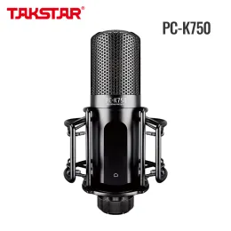 Microphones TakStar PCK750 Inspelning Mikrofon Kardioid Vocal Condenser Studio XLR Microphone, Perfekt för projekt/Home Studio -applikationer