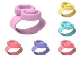 Silicone Finger Toys Bracelet Jewelry Push Bubble Sensory Pioneer Bubbles Puzzle Toy Slapping Ring Belt Autism Anxiety Relief Halloween Christmas G89O8IK2009517