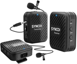 Mikrofone Synco 2.4GHz G1A1 G1A2 Wireless Lavalier -Mikrofonsystem für Smartphone Laptp DSLR Tablet Camcorder Recorder PK Comica