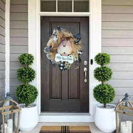 Декоративные цветы собака голова гирлянда творческая роттан кольцо дверь висят садовые окна