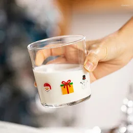 Şarap bardakları sevimli baskılı cam bardak içme cam eşya balonunu buzlu kahve suyu içecek süt kokteyller çay.