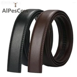 Billts Men's Automatic Buckle لا حزام العلامة التجارية عالي الجودة من الذكور الجينز الجينز من الجلد الأصلي 3.5 سم