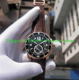 المصنع فذان Caliber DE Series W7100051 مشاهدة حالة Rose Automatic Movement Work Men039S Sport Wrist Watches Original Box5333127