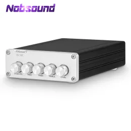 Amplificador NOBSOUND Mini HIFI 2.1 CANAL TPA3116D2 Amplificador de energia digital HIFI Estéreo Audio Bass Amp 2*50W Subwoofer
