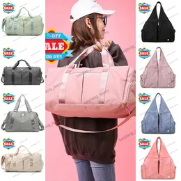 Lu Travel Duffle Bags Designer Bolsas de Nylon de Nylon Bolsas de ombro de Nylon Propertícios de Grande Capacidade Esportes de Yoga Bag do fim de semana de treinamento noturno Duffel Logo Rucksack