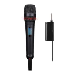 Mikrofonlar UHF Kablosuz Mikrofon Karaoke 600650MHz DJ Profesyonel Kartuş Stüdyosu Ev Karaoke Tiyatrosu için Vokal