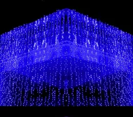 10x15 m meter bredd 488LED CURTIN LIGHTS HELD LEDS JUL GARDEN DECORATION Party Flash Fairy Curtain String Light 9506696