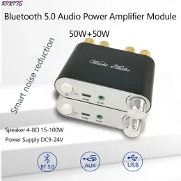 Wzmacniacz Bluetooth 5.0 Bezprzewodowy stereo Audio Power Process Board TPA3116 50WX2 AMPER ZAMPARTOWANA POMOCNICATORY 502D 502D