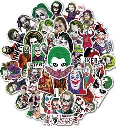 50PCSSet Mixed Movie The Joker Cartoon Stickers Car Motorcykel Travel Bagage Telefongitarr Kylskåp Laptop PVC Waterproof Toy Stick7363294