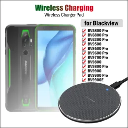 Ładowarki 10W szybkie QI bezprzewodowe ładowanie dla Blackview BV9200 BV9500 BV9600 BV9700 BV9800 BV9900 BV5100 BV5800 BV6800 Pro Wireless Charger