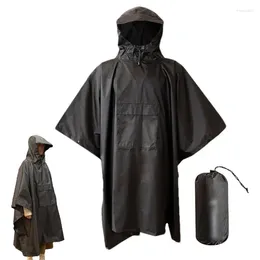 Yağmurluklar Yağmur Poncho Açık Hava Kapüşonlu Su Geçirmez Taşınabilir Ceket Dışarıda seyahat kampı için yağmur giysisi
