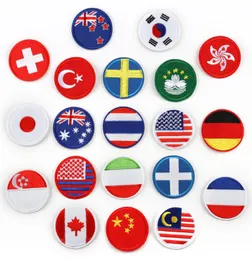 50pcs Shipiing Verschiedene Nationalflagge Patch Stickstoffaufkleber Kleidungszubehör benutzerdefinierten Computer Stickstoff Stoff ST4823236