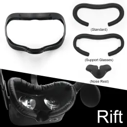 Szklanki mają zastosowanie do Rift CV1 Eye Mask Pu skórzana ochrona twarzy bawełna innowacyjna design wygodna odporna na pot i łatwa w instalacji