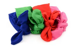 Baby Neugeborene Kinder Kinder Elastizität Stirnbänder Baumwollbronzing Kaninchenohren Turban Stirnband Knoten Kopfgeschoss Korean Haarzubehör3528637