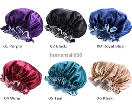 20 스타일 Momme Silk Night Cap Bonnet Sleep Sleep Hat For Women Hair Care DHL AA7565876