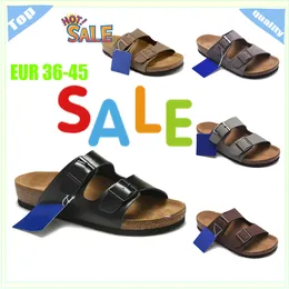 2024 Comfort Summer Cork Slippers Men feminino Sandálias unissex Sapatos casuais praia chinelos chinelos de designer de luxo lisápios de luxo Slides Tamanho 36-45