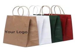 Hela presentpappersförpackning Hantverk Förpackning Anpassning Märke Business Shopping Bag Print Fee ingår inte Q12184973442