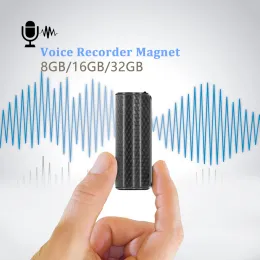 Игроки Magnet Mini Audio Recorder 600 часов записывают магнитный профессиональный профессиональный цифровой HD Dictaphone Mp3 -плеер Grabadora Long Work