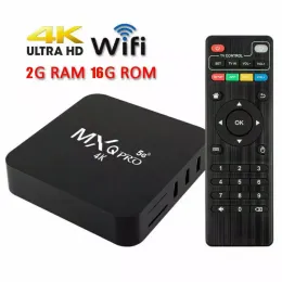 Caixa Global Version XQPro 4K TV Box Android 7.1/9/10 4 CPU CPU HDR 2G 16G WiFi 2.4G/5G Smart IPTV Box TV Receptores de Media Player