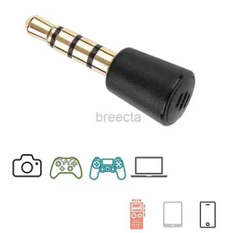 Mikrofoner högkvalitativ mikrofon 3,5 mm Audio Metal Plug Portable Recording Gamepad Live Broadcast Microphone For PS4 Laptop Mobile Telefon 240408