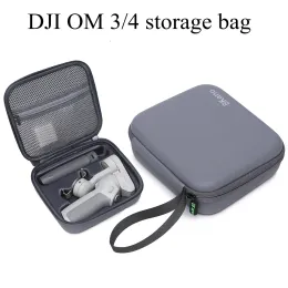 Caixa de transporte portátil de câmeras para DJI OM 4/3 do cardan estabilizador de armazenamento Bolsa Bolsa de Bolsa de Casca Difícil Acessório da Haste