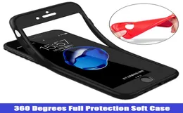 360 Degrees Full Protection Phone Case Cover för iPhone XS Max 8 7 6 Silikon TPU Soft Case Cover för Samsung S10 S9 S8 Obs 98456665