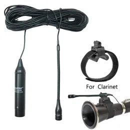 Glasögon Professionell kondensor Mikrofonsystem för musikinstrument Akustiskt för gitarrsaxofonfiolin Cello Bass Piano Clarinet